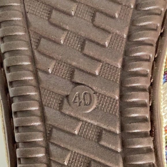 Women's Geometric Pattern Flat Casual Slip On Light Wt Shoe Size 40 (US 9/9.5) - Picture 10 of 14